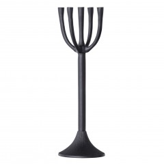 CANDLEHOLDER 5 BLACK METAL 80 